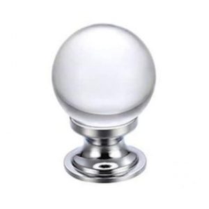 Wardrobe Glass Ball Plain Handle