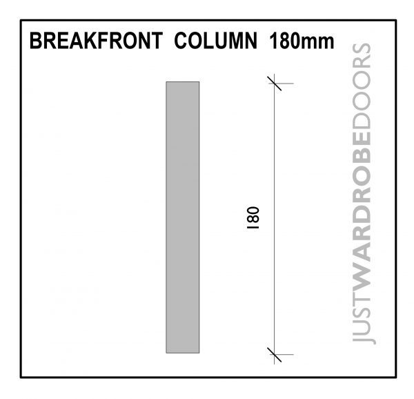 Wardrobe breakfront column 180mm