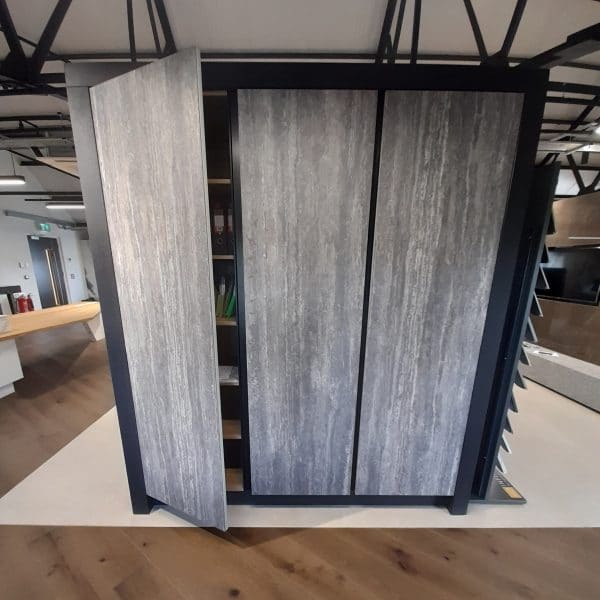 Luxury Porcelain wardrobe doors. Unique designs. Inspired by layers of rock.