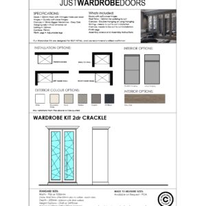 Wardrobe Kit 2 Door Crackle